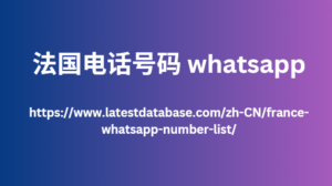 法国电话号码 whatsapp